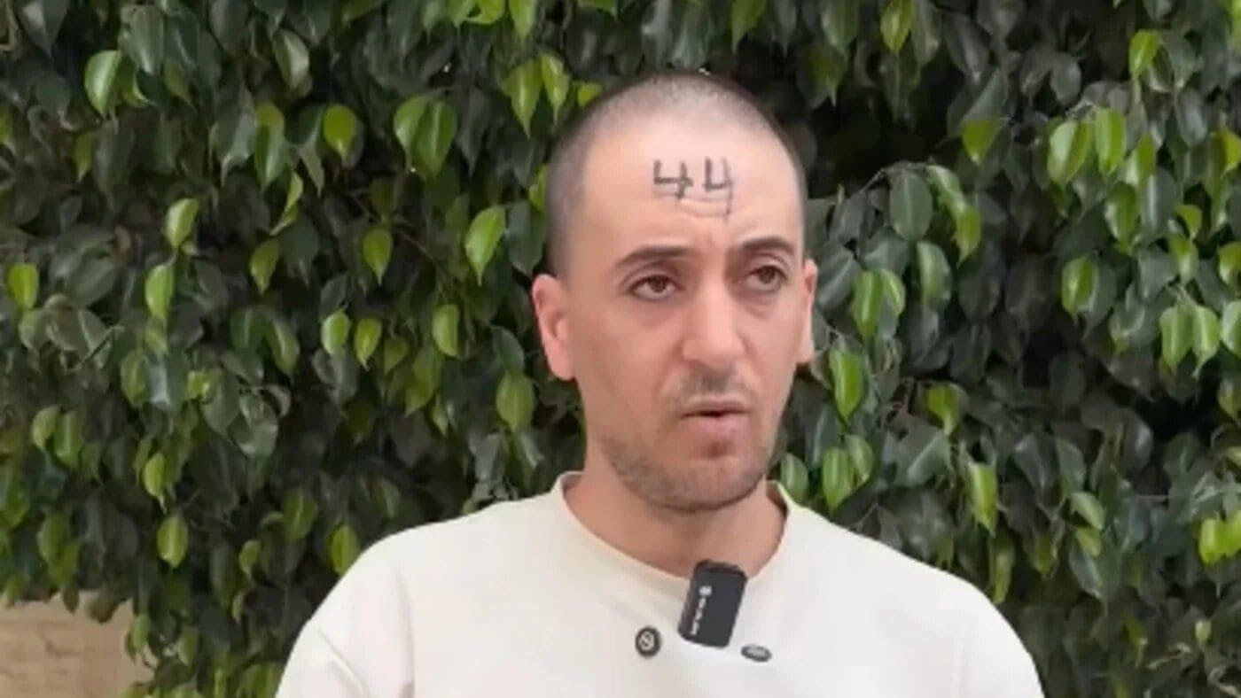 Israeli soldiers numbered Palestinian detainees on their foreheads during West Bank raid